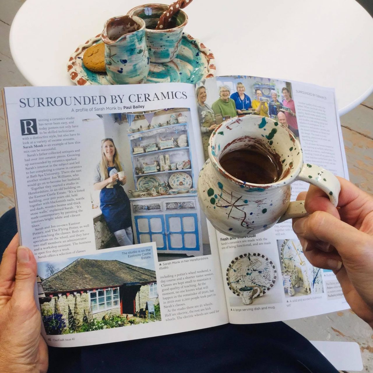 Article in Clay Craft Magazine Issue 40 Sarah Monk Ceramics