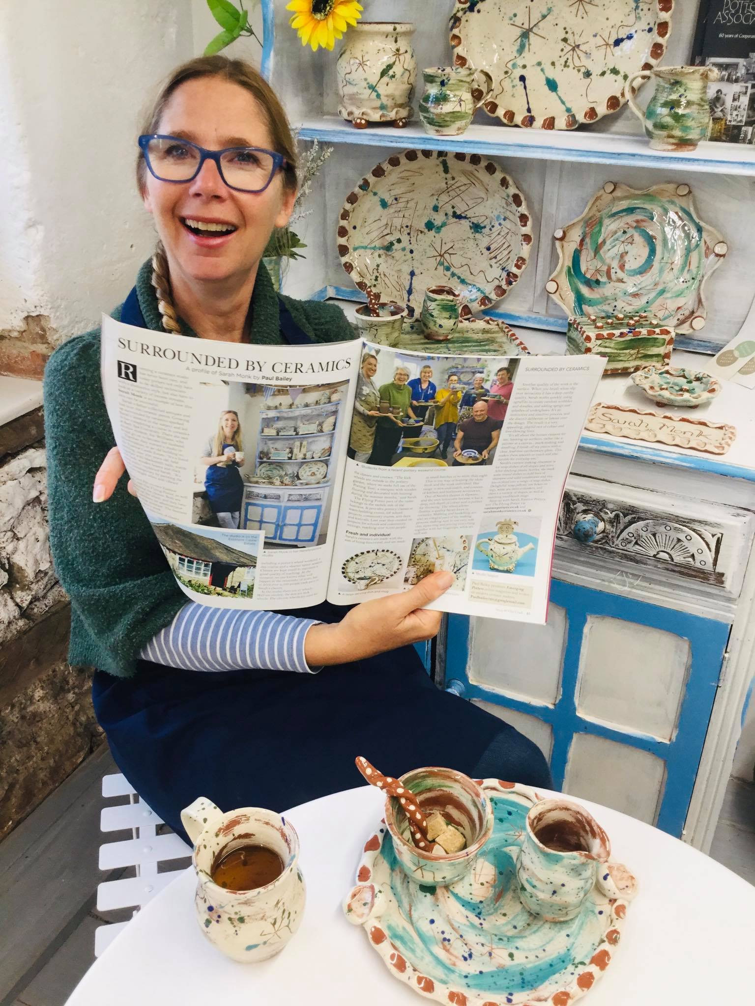 Article in Clay Craft Magazine Issue 40 Sarah Monk Ceramics